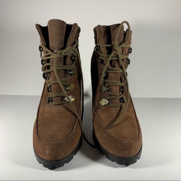 Ralph Lauren Nubuck Brown Lace Leather Boots - Picture 7 of 10